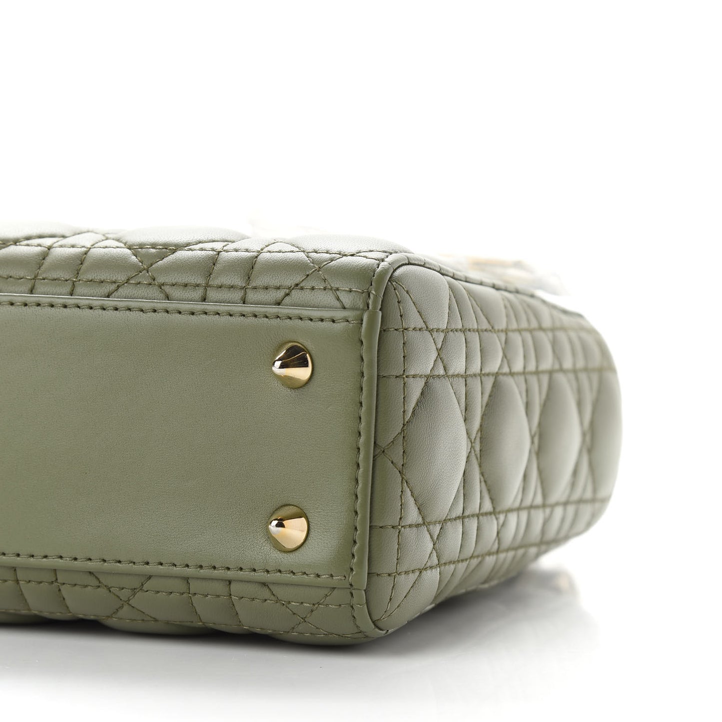 Lambskin Cannage Small My ABCDior Lady Dior Army Green
