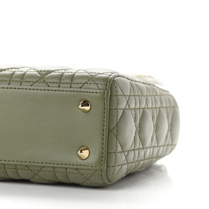Christian Dior Lambskin Cannage Small My ABCDior Lady Dior Army Green 8 of 8
