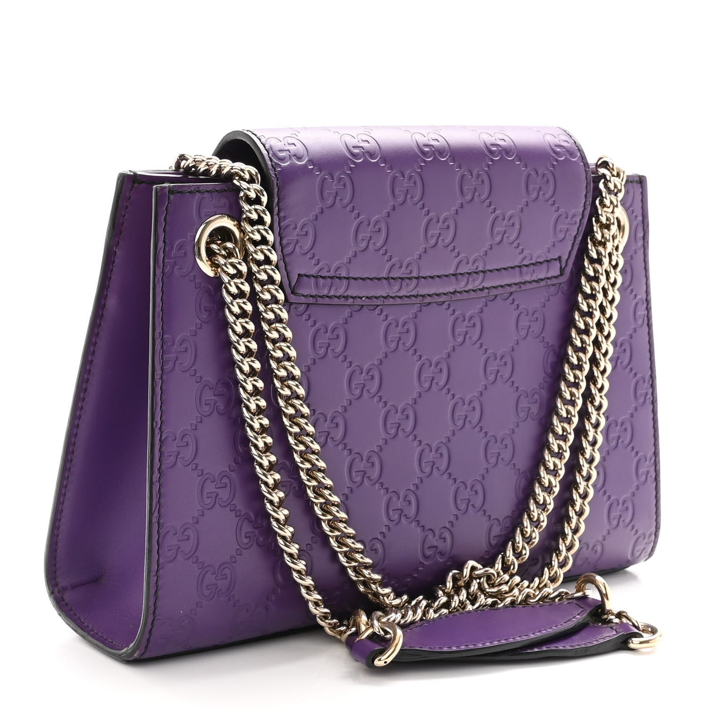 Guccissima Small Emily Chain Shoulder Bag Purple