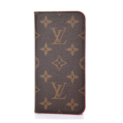 Louis Vuitton Monogram iPhone X Folio Case Rose Pop 1 of 8