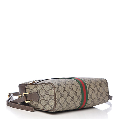 Gucci GG Supreme Monogram Web Small Ophidia Shoulder Bag Brown 4 of 11