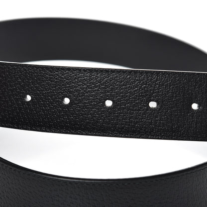 Gucci Textured Calfskin Double G 40mm Belt 110 44 Black 5 of 8