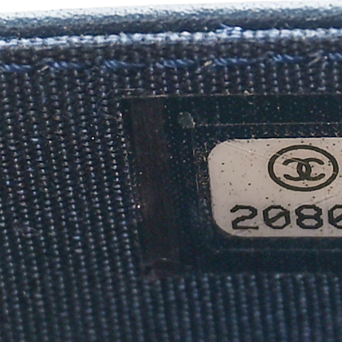 Chanel Glazed Calfskin Quilted Coco Boy Wallet On Chain WOC Blue 7 of 10