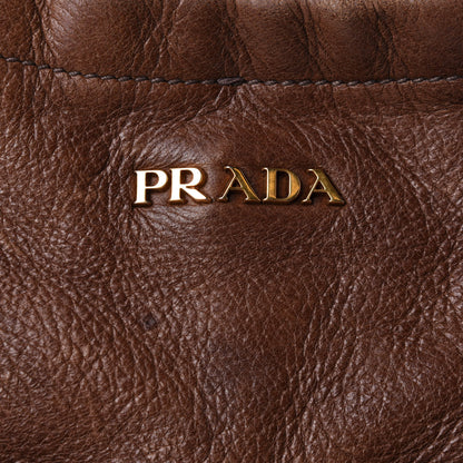 Prada Cervo Antik Front Pocket Hobo Cacao 9 of 14