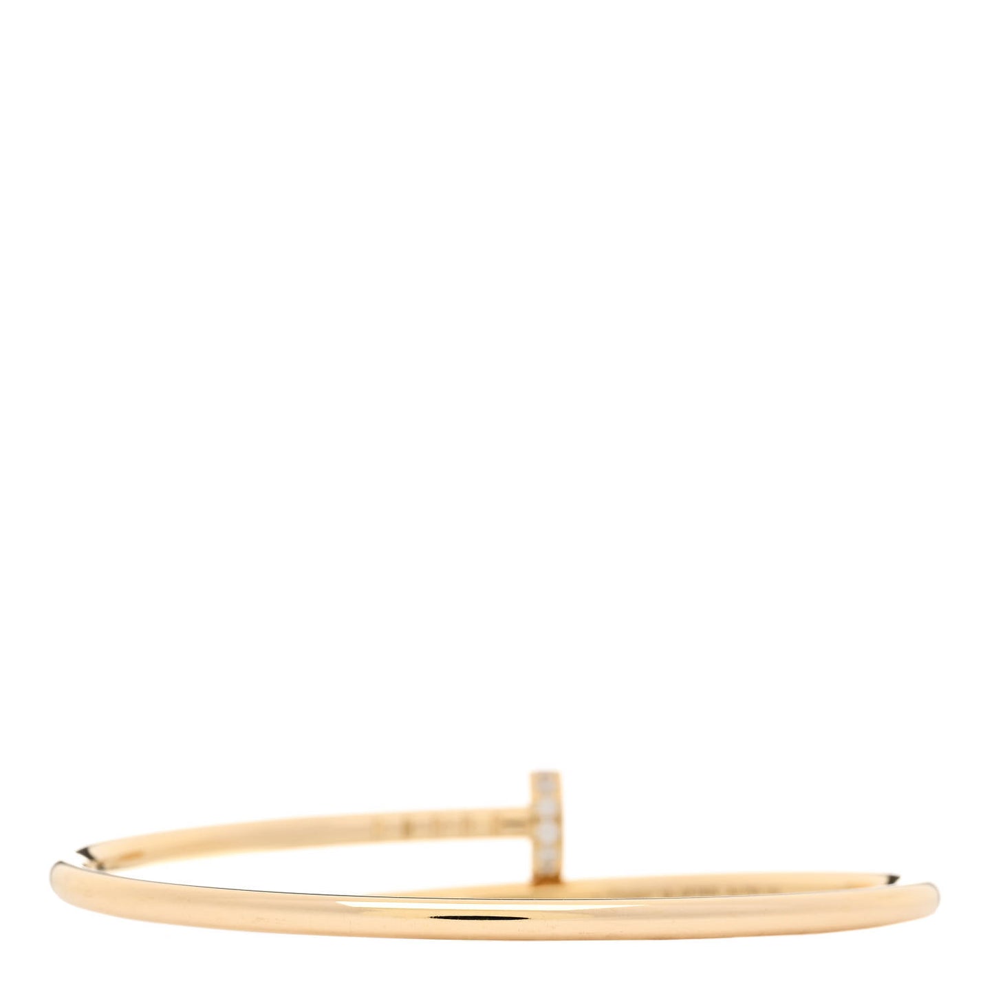 18K Yellow Gold Diamond Small Juste Un Clou Bracelet 15