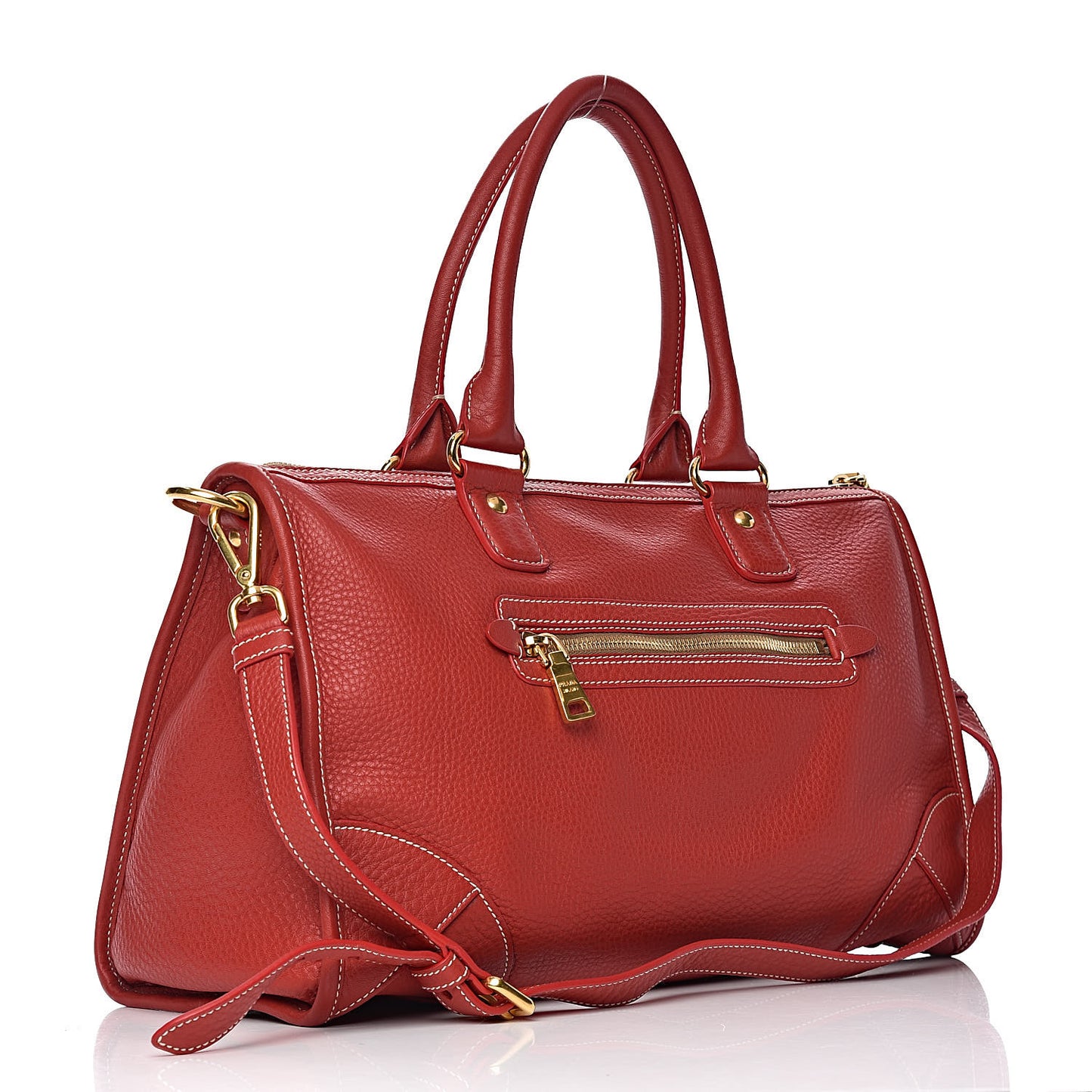 Vitello Daino Satchel Fuoco
