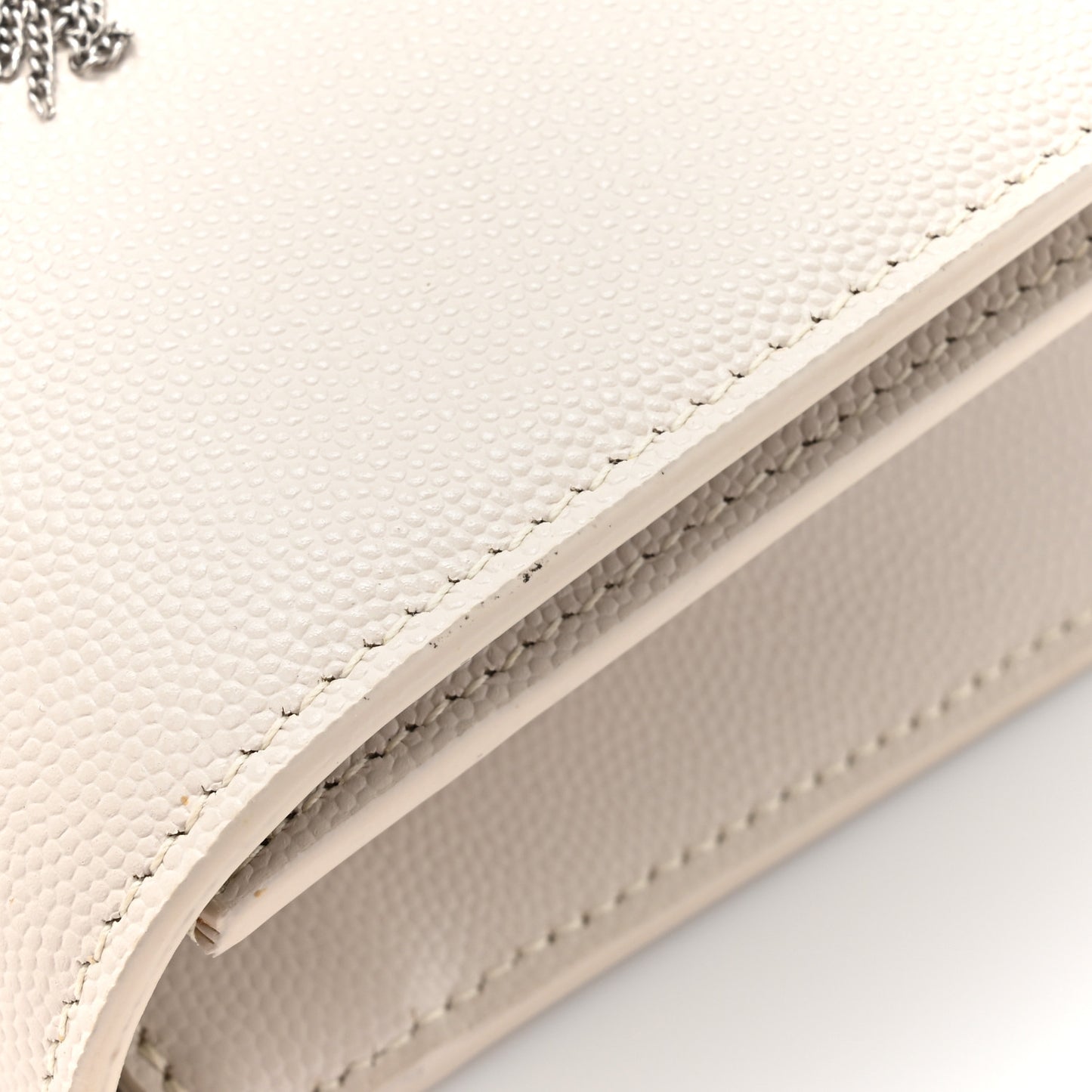 Grain De Poudre Small Classic Monogram Kate Tassel Satchel Icy White