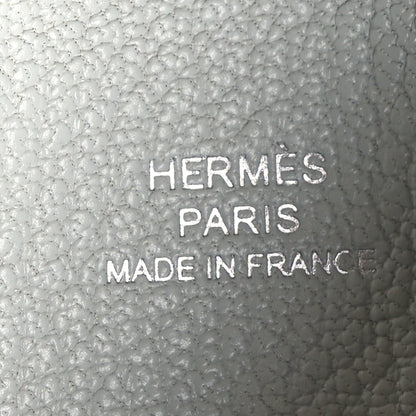 Hermes Chevre Mysore Calvi Card Case Gris Perle 7 of 8