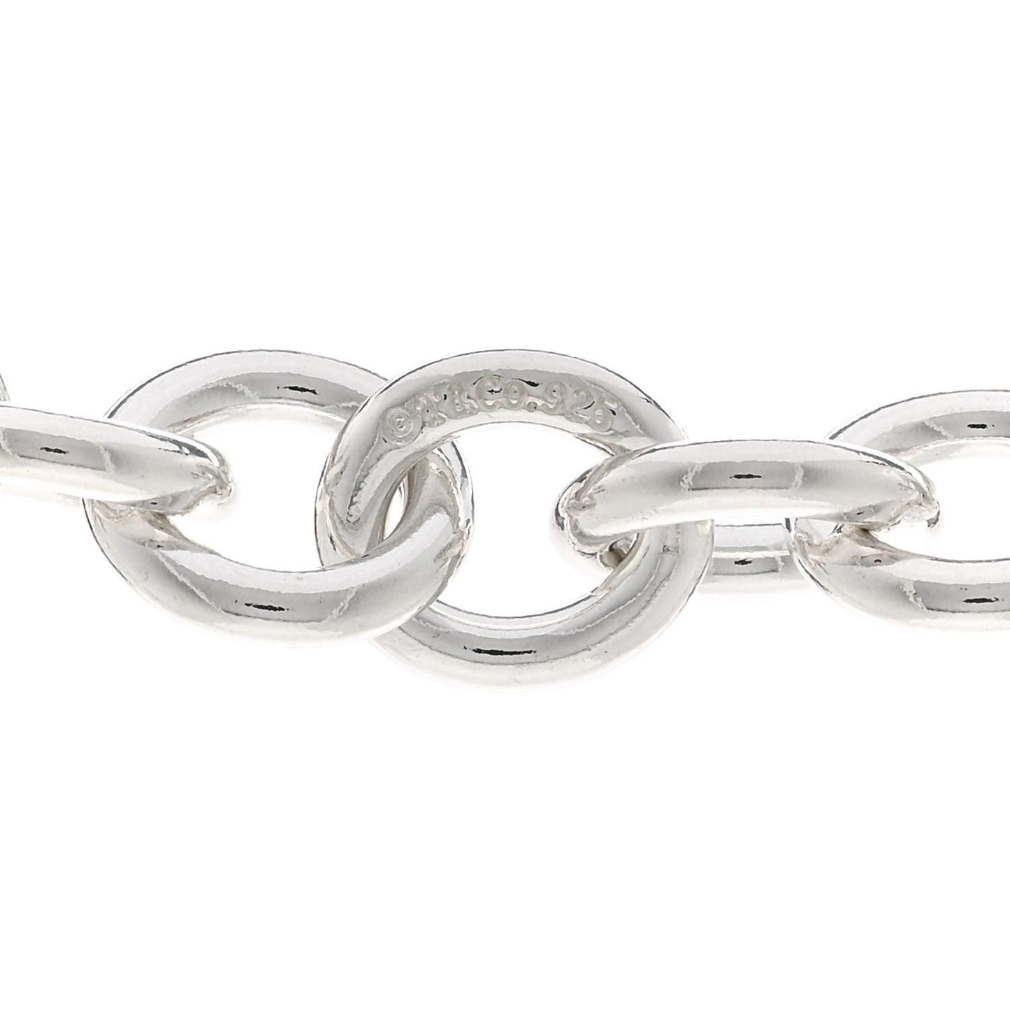 Sterling Silver Heart Clasp Choker Necklace
