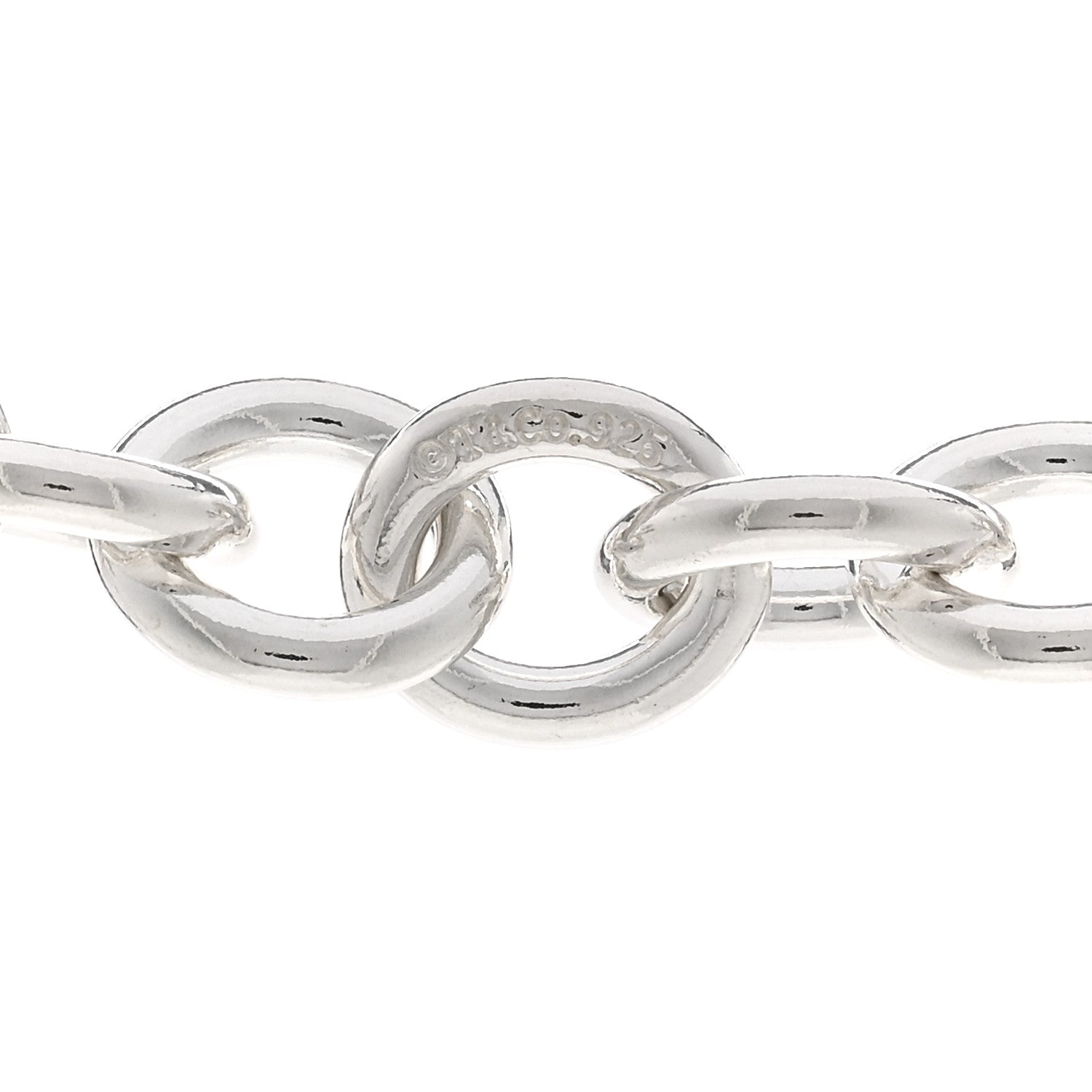 Tiffany Sterling Silver Heart Clasp Choker Necklace 4 of 4