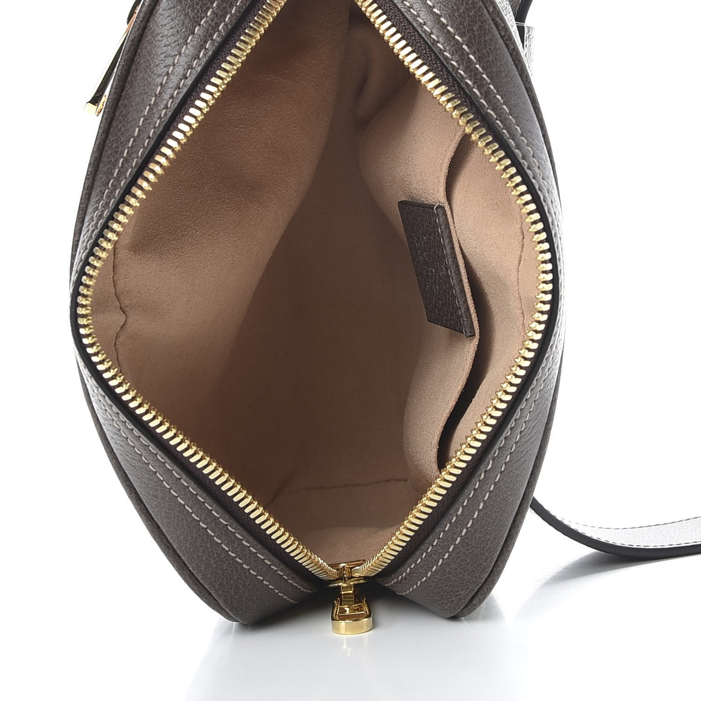 GG Supreme Monogram Web Small Ophidia Belt Bag 85 34 Dark Brown