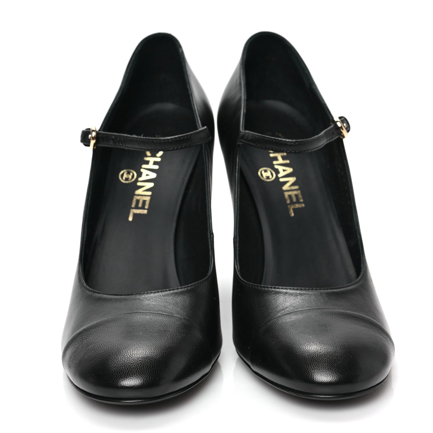 Shiny Goatskin Pearls Cap Toe Open Slingback Pumps 39.5 Black