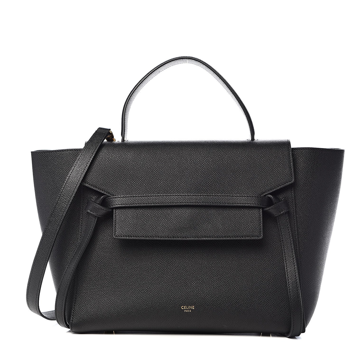 Celine Grained Calfskin Mini Belt Bag Black 1 of 13