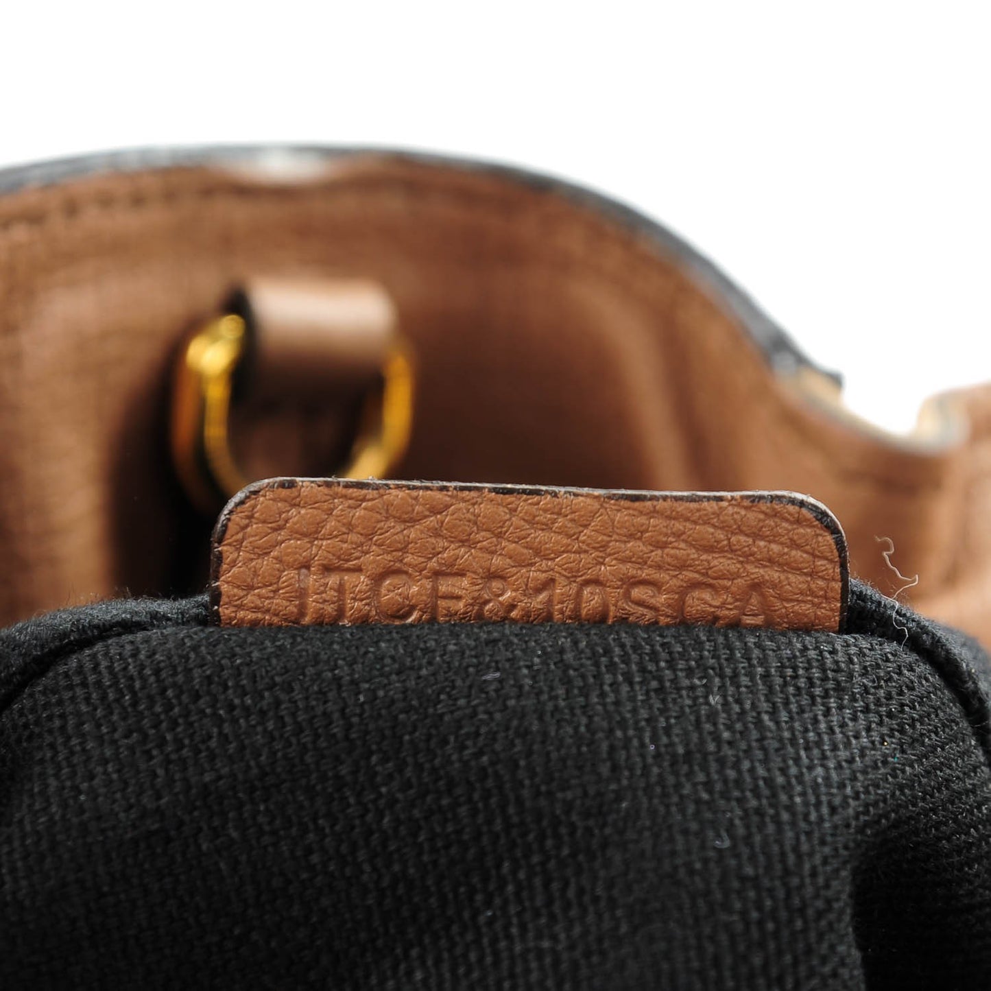 Grainy Calfskin House Check Medium Banner Tote Dark Sand