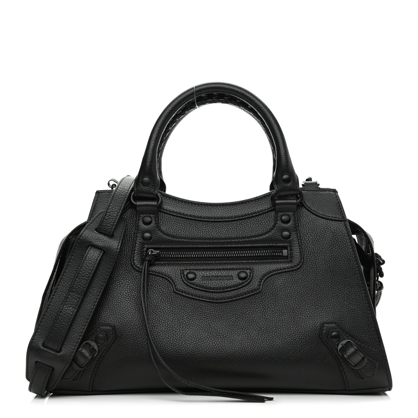 Grained Calfskin Neo Classic Black Hardware S City Black
