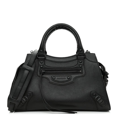 Balenciaga Grained Calfskin Neo Classic Black Hardware S City Black 1 of 10