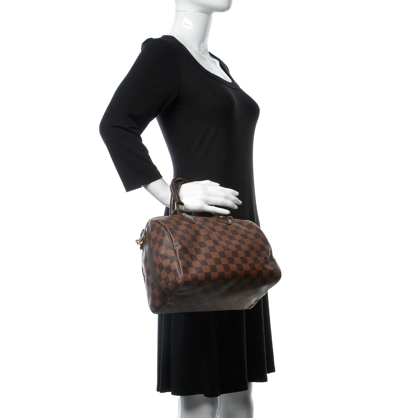 Damier Ebene Speedy Bandouliere 25