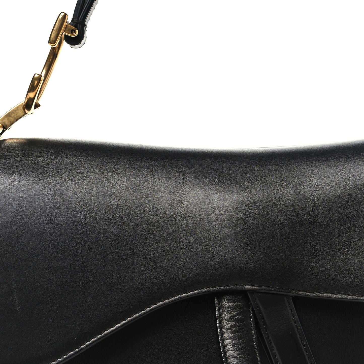 Calfskin Saddle Bag Black