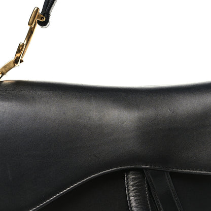 Christian Dior Calfskin Saddle Bag Black 8 of 10