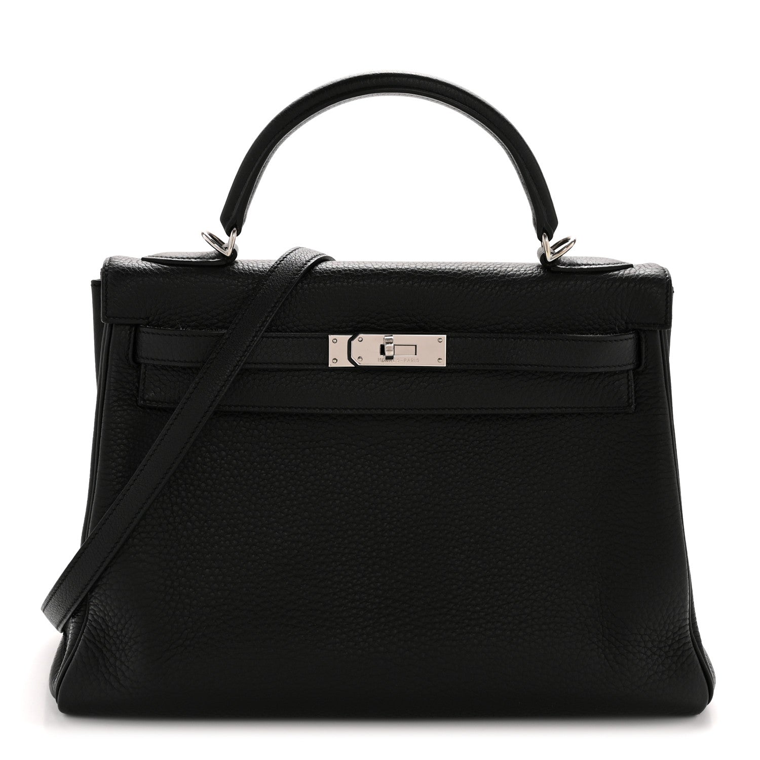 Hermes Taurillon Clemence Kelly Retourne 32 Black Black 1 of 13