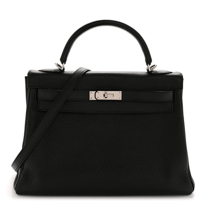 Hermes Taurillon Clemence Kelly Retourne 32 Black Black 1 of 13