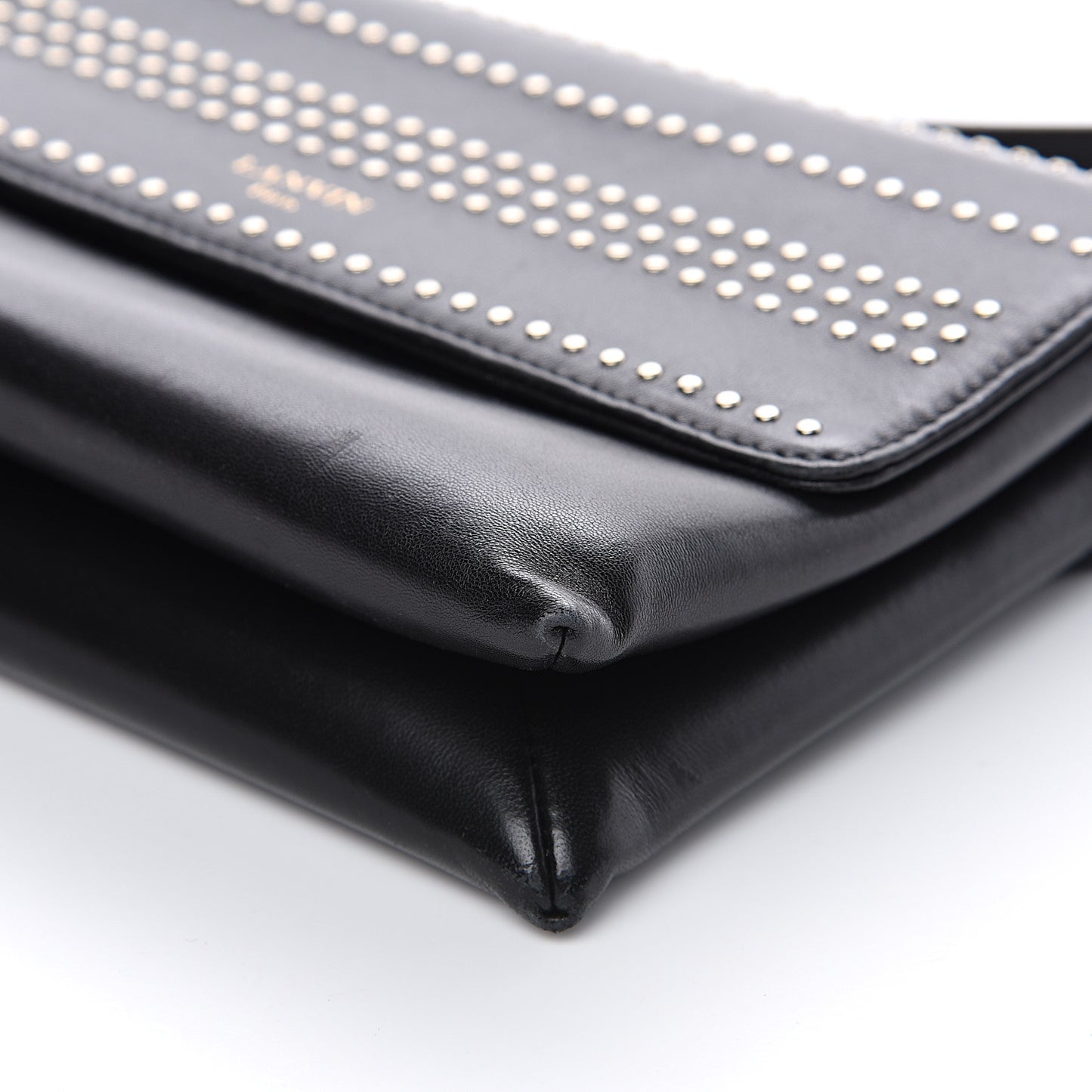 Lambskin Studded Mini Sugar Flap Shoulder Bag Black