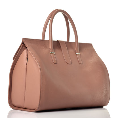 Balenciaga Grained Calfskin M Tube Round Tote Dusty Rose 3 of 10