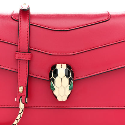 Bulgari Calfskin Serpenti Forever Crossbody Bag Pink 10 of 13