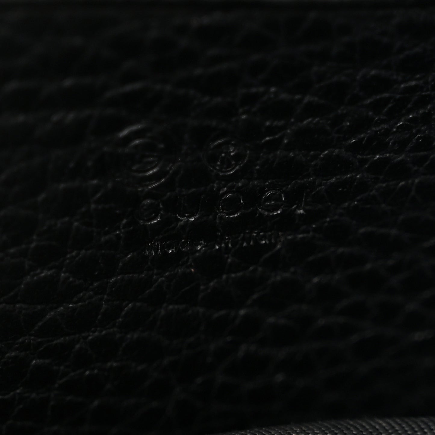 Dollar Calfskin Interlocking G Chain Wallet Black