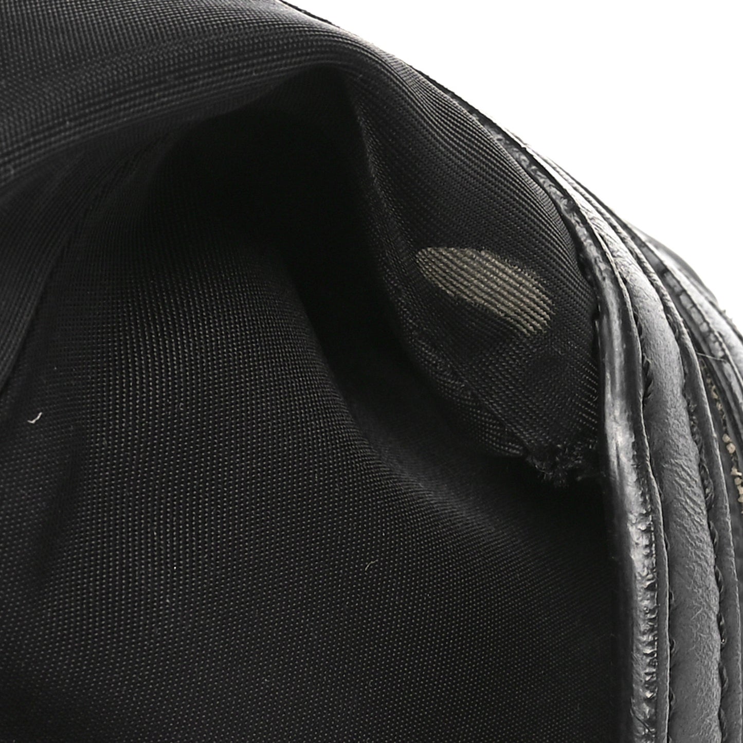 Nylon Vitello Century Logo Backpack Black