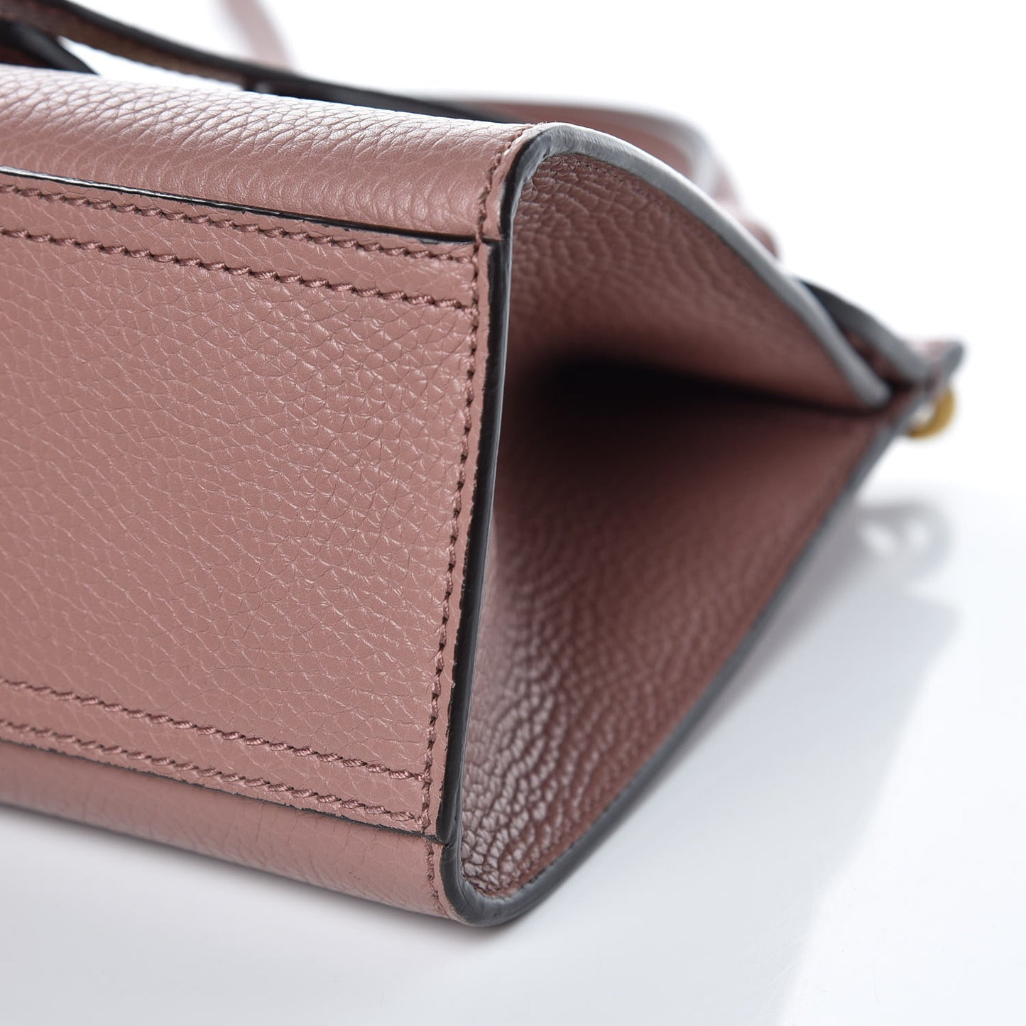 Calfskin Mini GG Marmont Top Handle Bag Rosy Phard