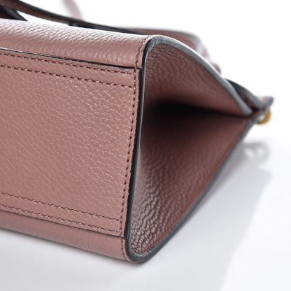 Gucci Calfskin Mini GG Marmont Top Handle Bag Rosy Phard 9 of 9