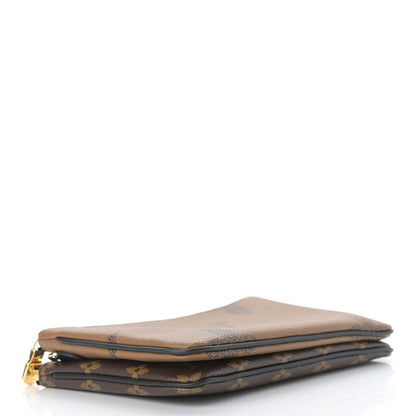 Louis Vuitton LOUIS VUITTON Reverse Monogram Giant Double Zip Pochette 4 of 10