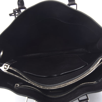 Prada Saffiano Cuir Double Handle Tote Baltico 5 of 22