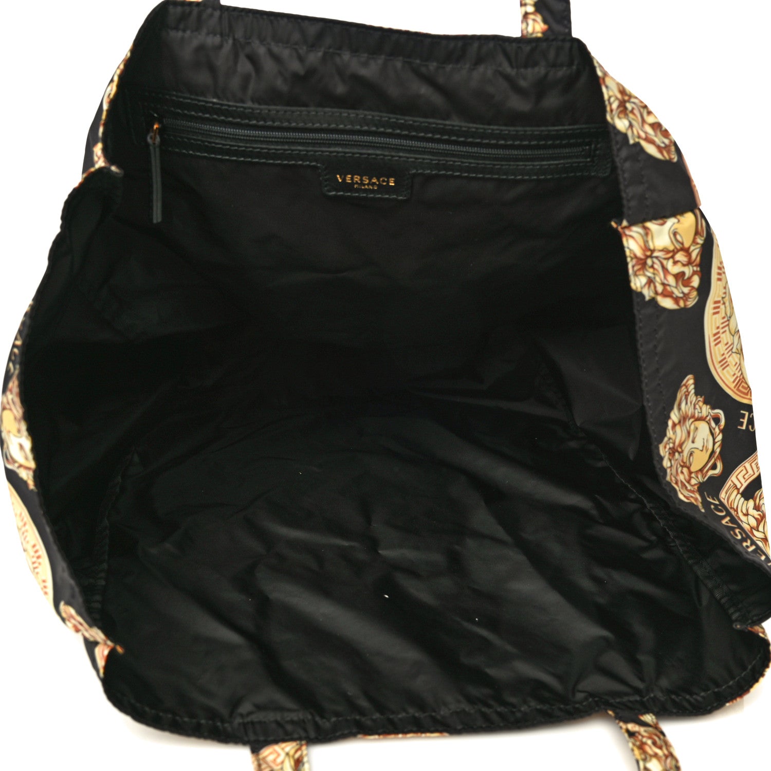 Versace Nylon Medusa Print Tote Black 5 of 12