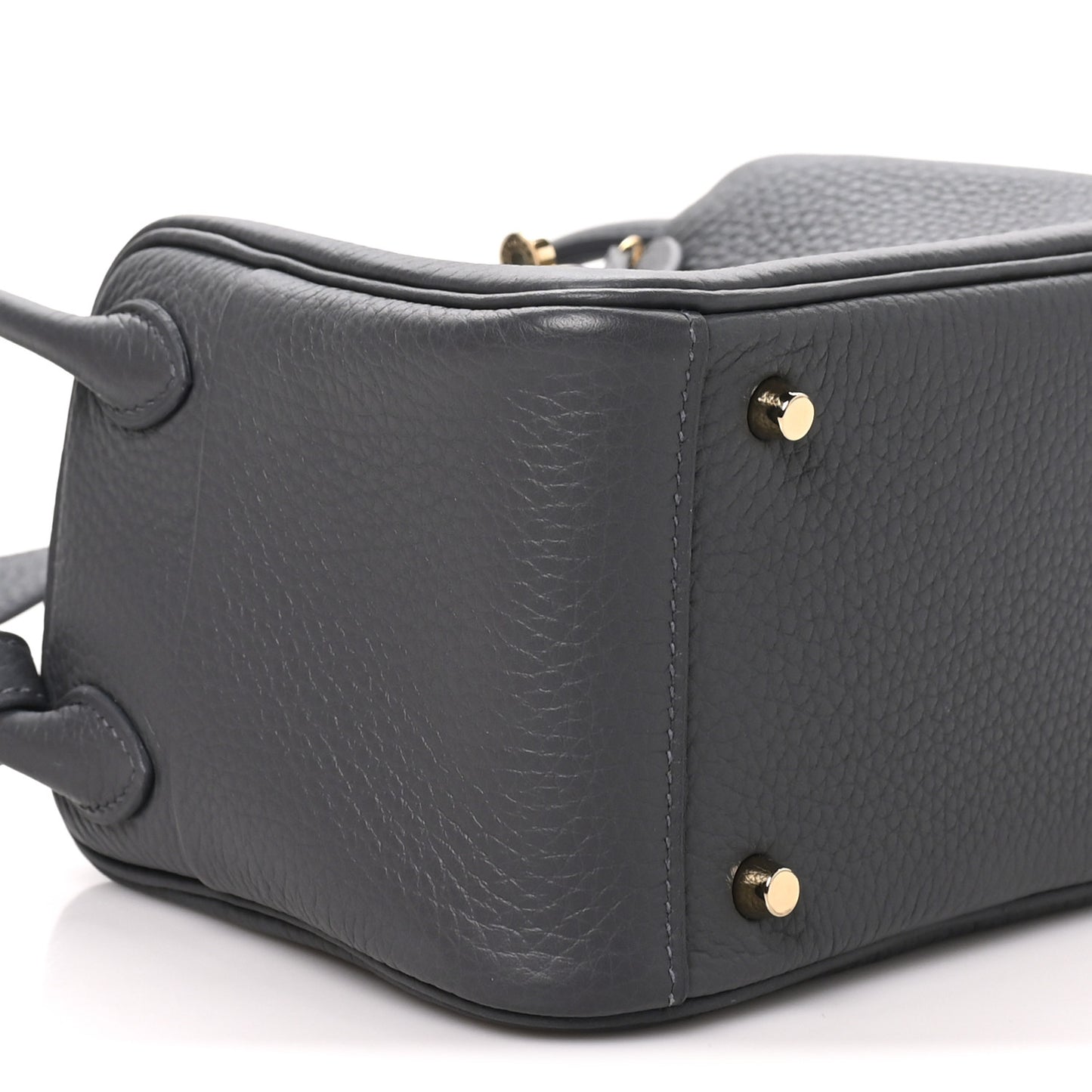 Taurillon Clemence Mini Lindy 20 Gris Misty