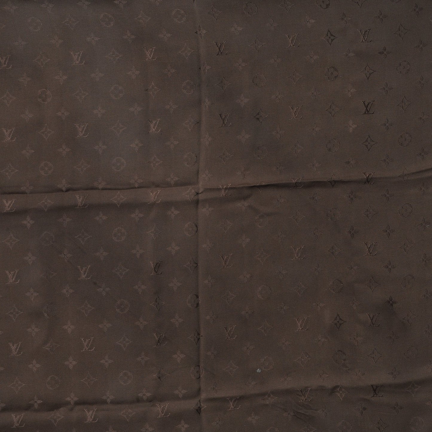 Silk Monogram Monaco Scarf Brown