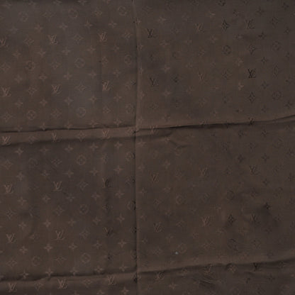 Louis Vuitton Silk Monogram Monaco Scarf Brown 5 of 6
