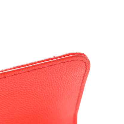 Chanel Caviar Quilted Medium Flap Wallet Red 15 of 15