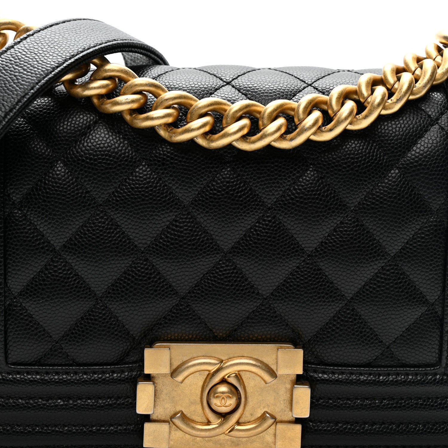 Chanel Caviar Quilted Small Boy Flap Black 8 of 11