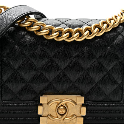Chanel Caviar Quilted Small Boy Flap Black 8 of 11