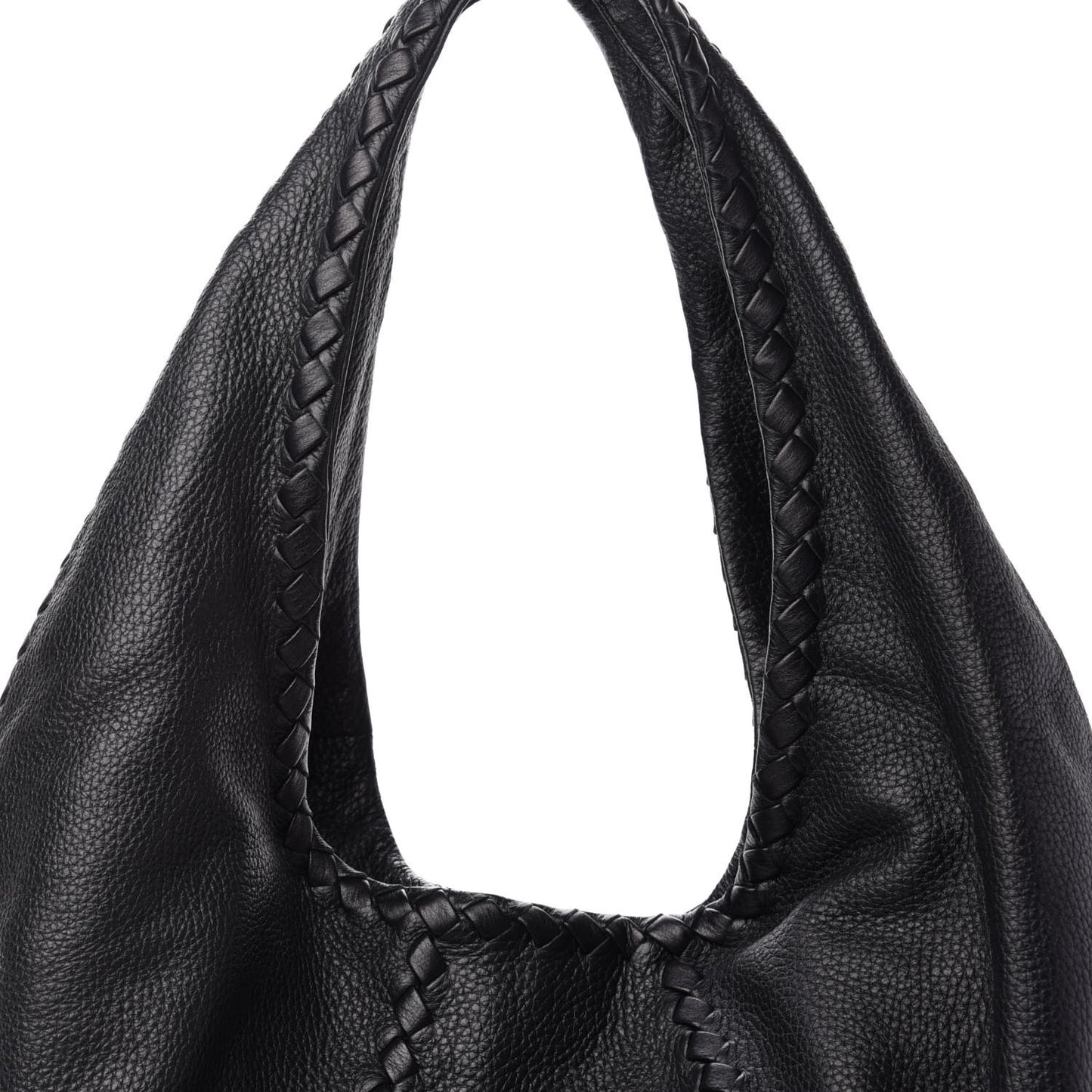 Cervo Deerskin Large Hobo Black