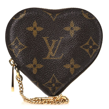Louis Vuitton Monogram Leopard Coeur Heart Coin Purse Blanc Corail 1 of 8