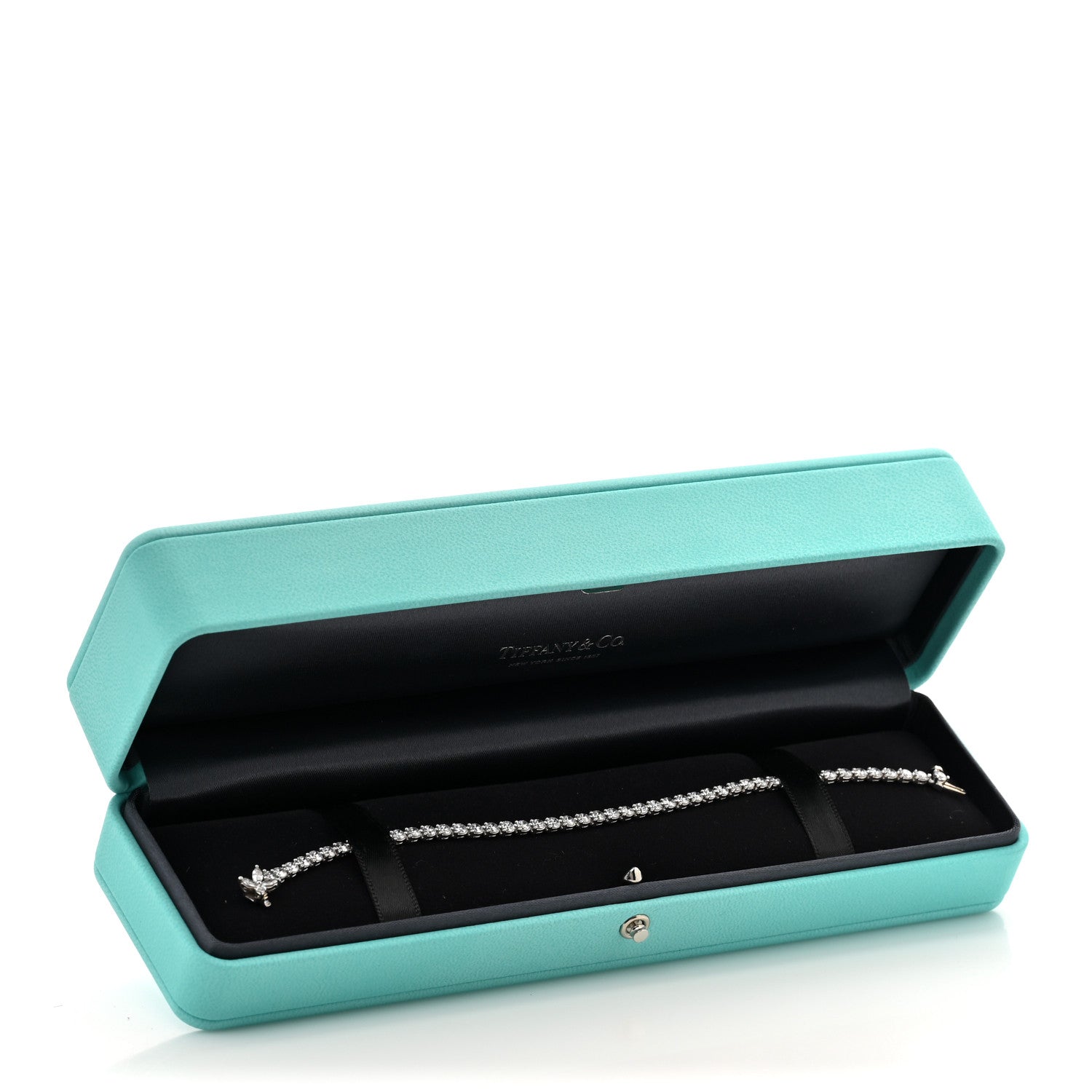 Tiffany Platinum Diamond 4.32ctw Victoria Tennis Bracelet 6 of 6