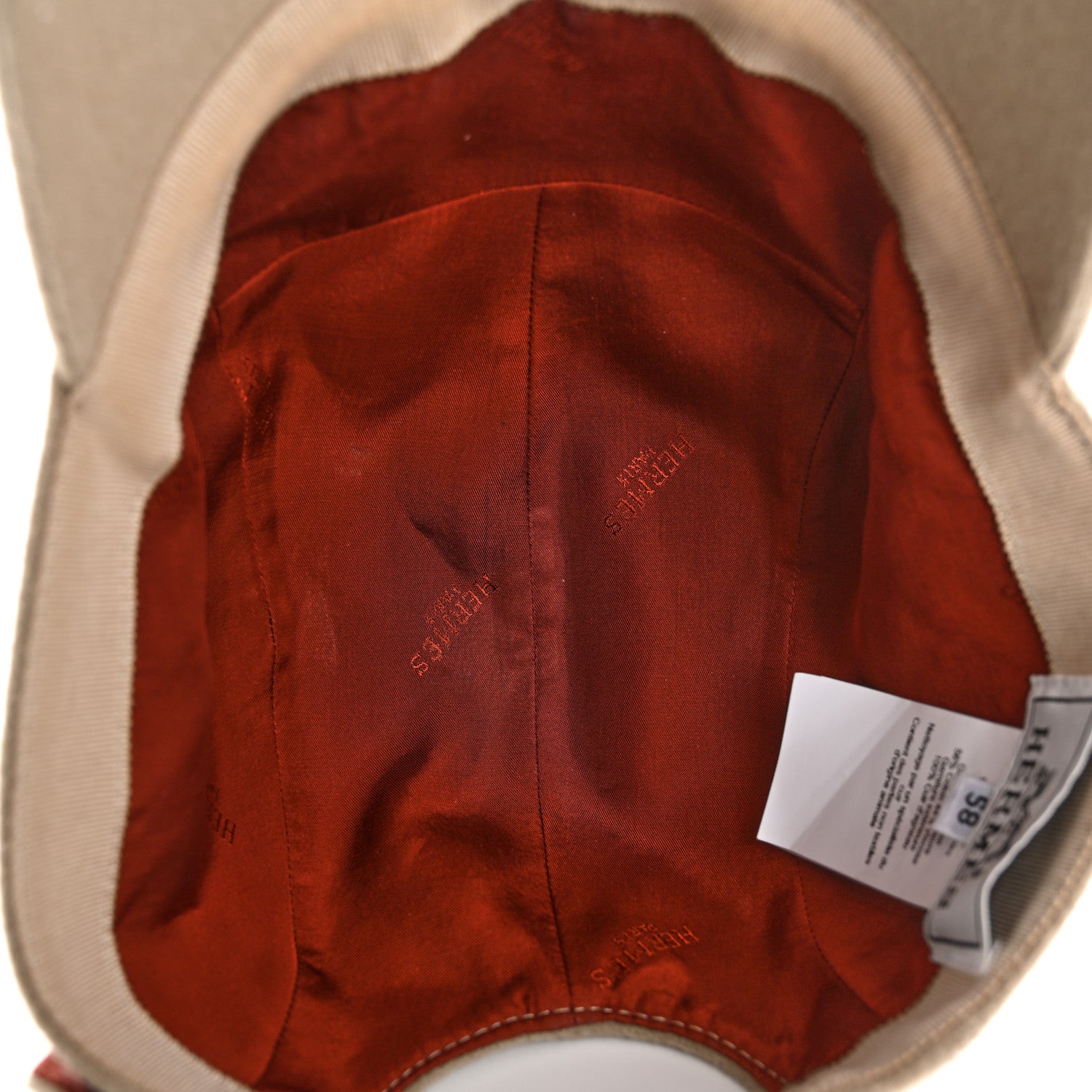 Hermes Cashmere Nevada Super H Cap 58 7 of 10