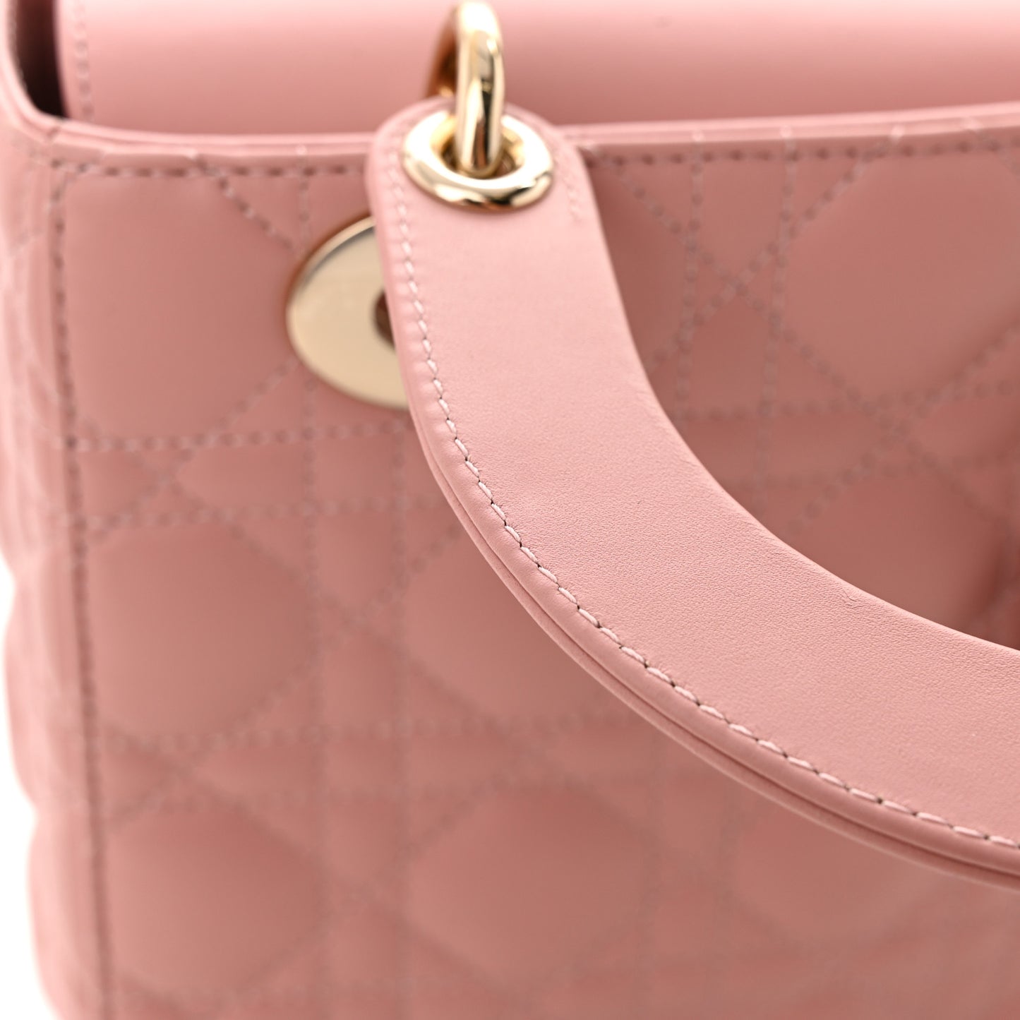 Lambskin Cannage Small My ABCDior Lady Dior Antique Pink