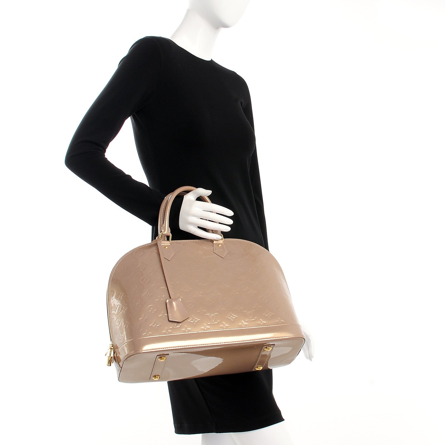 Louis Vuitton Vernis Alma GM Beige Poudre 2 of 6