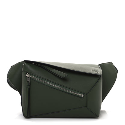 Loewe Calfskin Small Puzzle Bumbag Hunter Green 1 of 11