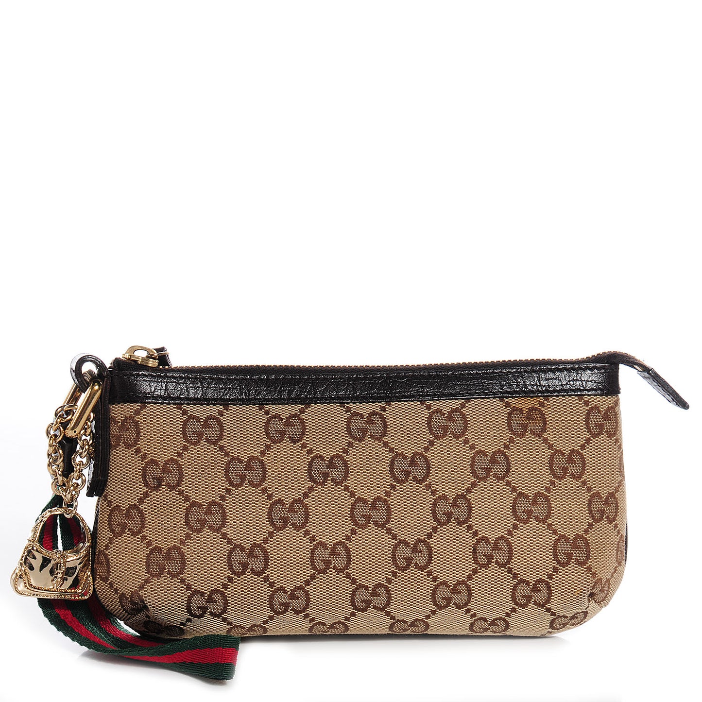 Monogram Jolicoeur Wristlet Brown