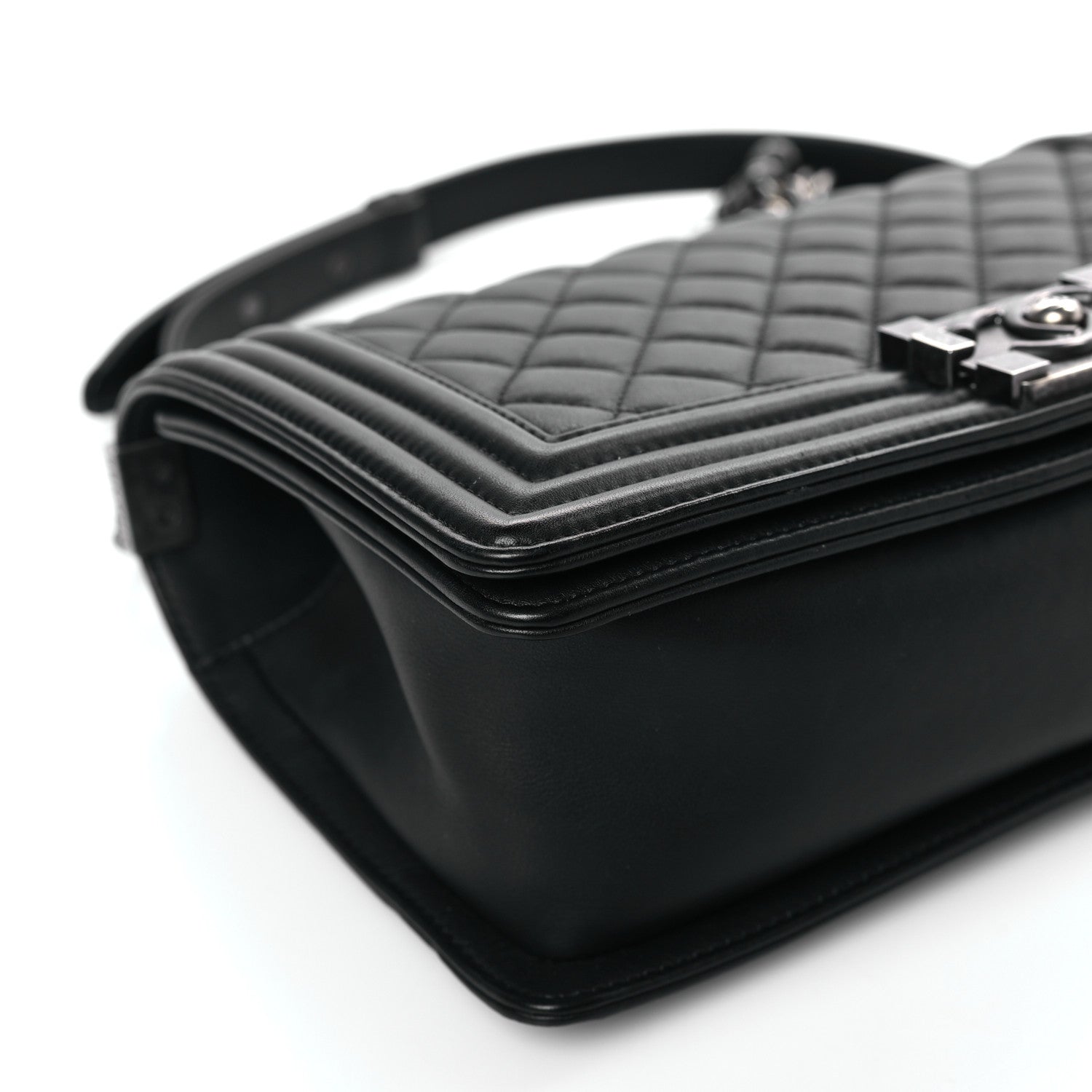 Chanel Calfskin Quilted Medium Boy Flap Black 8 of 10